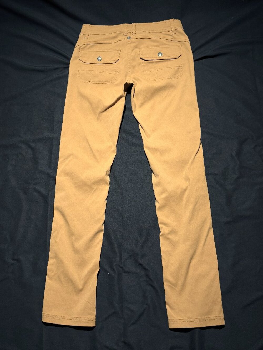 PrAna Womens Hiking Adventure Pants 6 Tan Stretch Hiking Straight Snap Hem - Picture 3 of 10